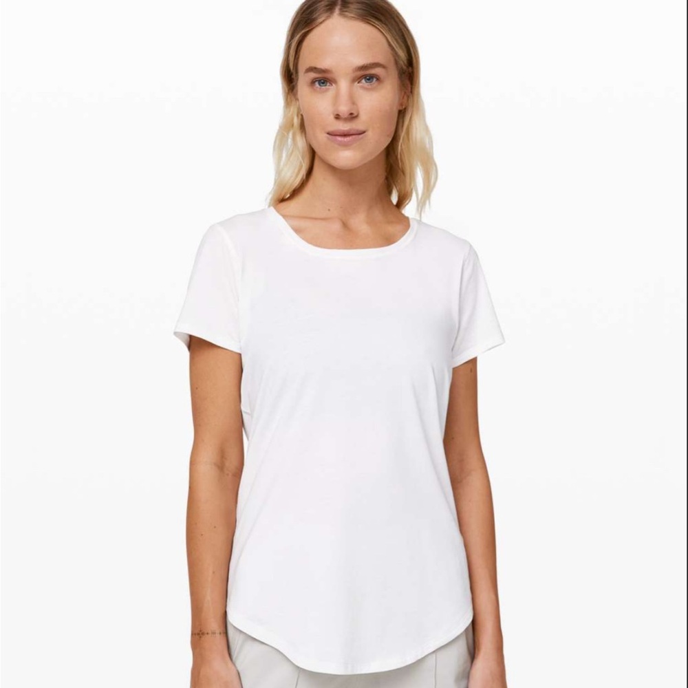 Lululemon Love Crew White Short Sleeve T-Shirt
